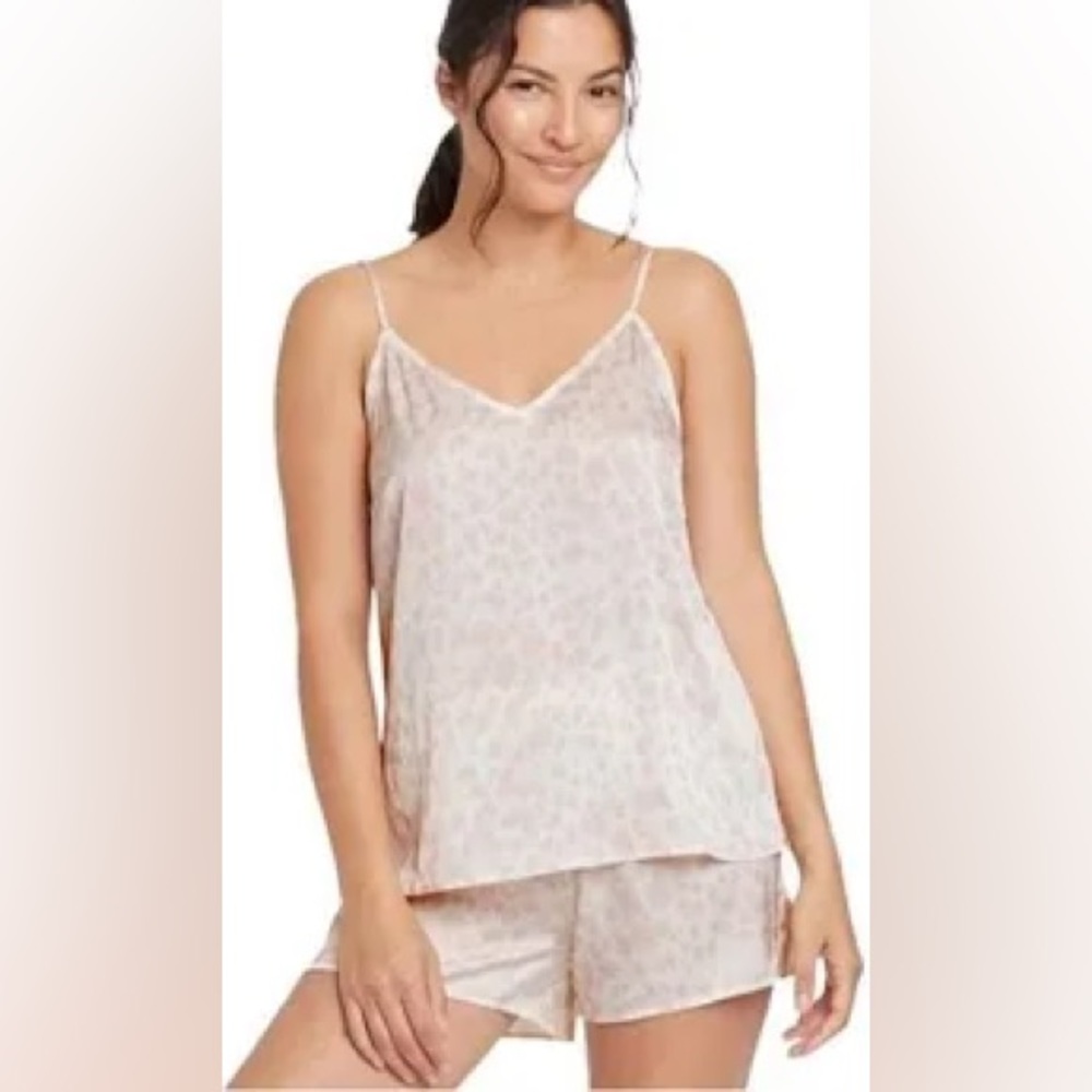 Animal Print Cami + Shorts Pajama Set